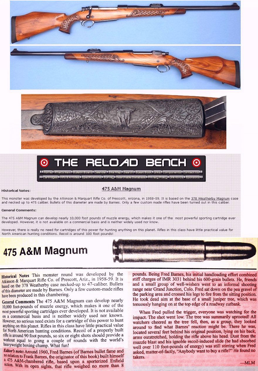 475 A M Mag Brevex Info Wtd For A M Rifle Co 24hourcampfire