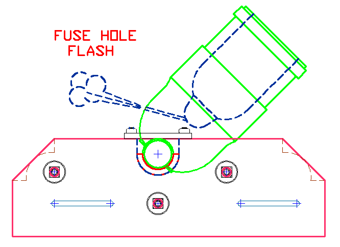 COEHORN MORTAR FUSE HOLE FLASH