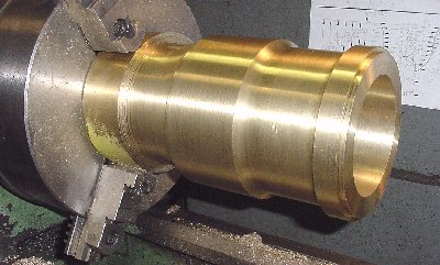 Corhorn Mortar Brass Bar with finished contour