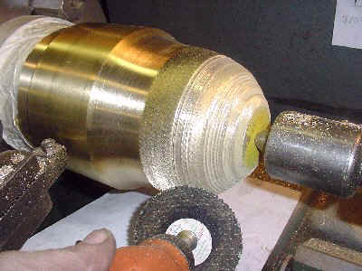 coehorn mortar bottom contour grinding
