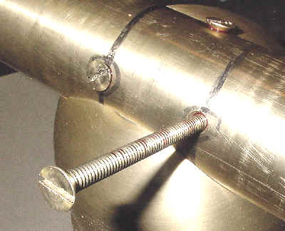 coehorn mortar trunnion brass bolts installed