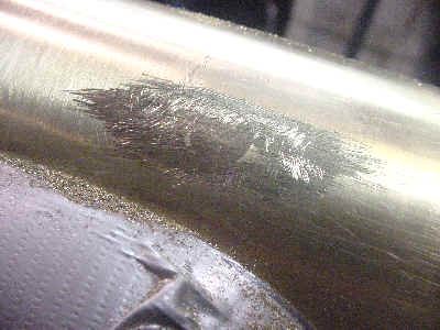 coehorn mortar trunnion bolts filed off with fine file